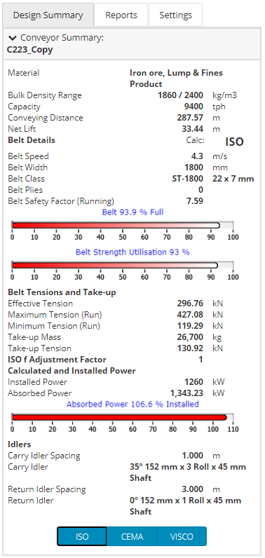 Design Summary Side Panel